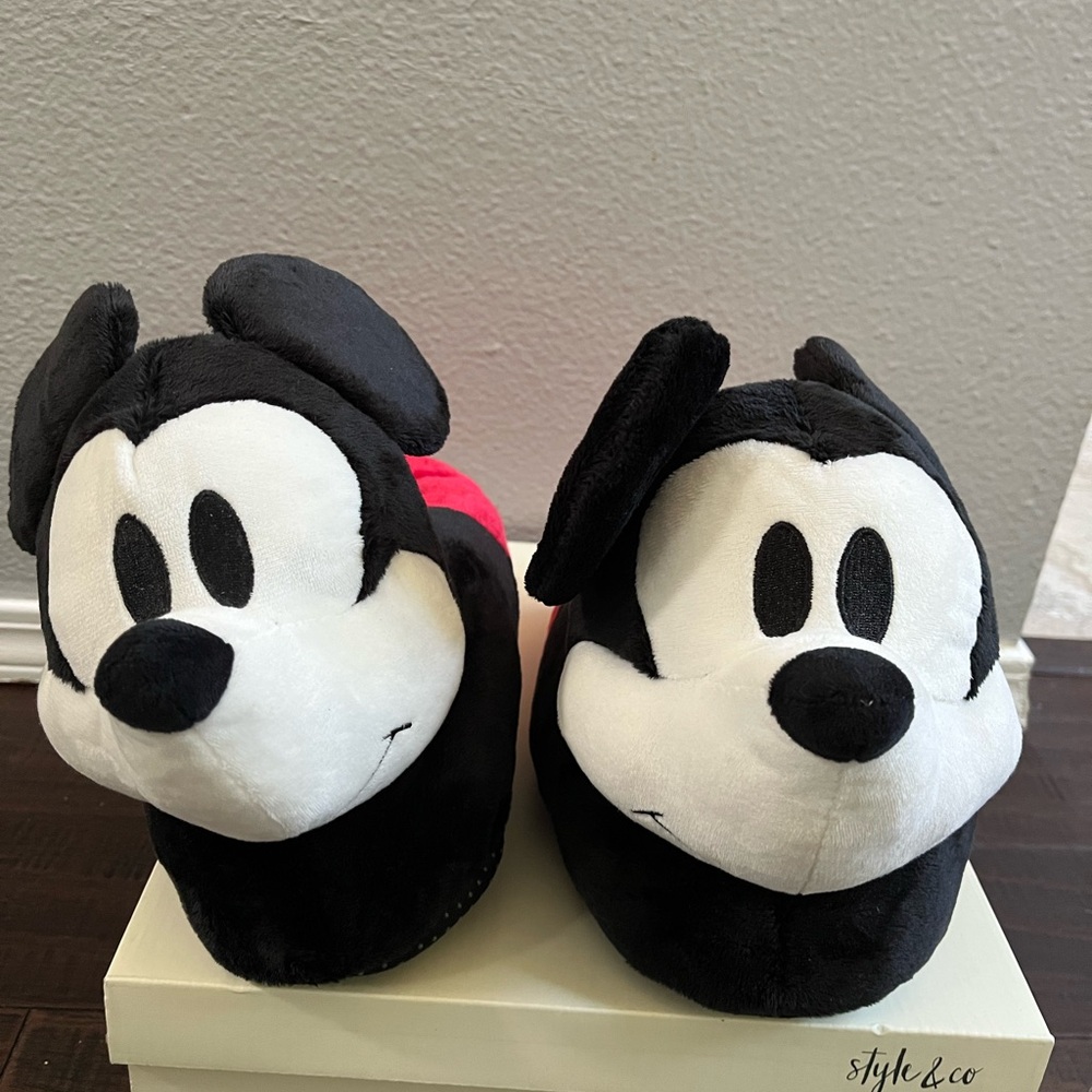 Mickey Mouse Plush Slippers